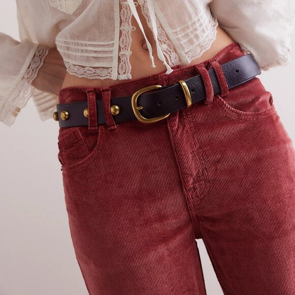 Free People Leather Rhodes Stud Belt - Picture 4 of 7